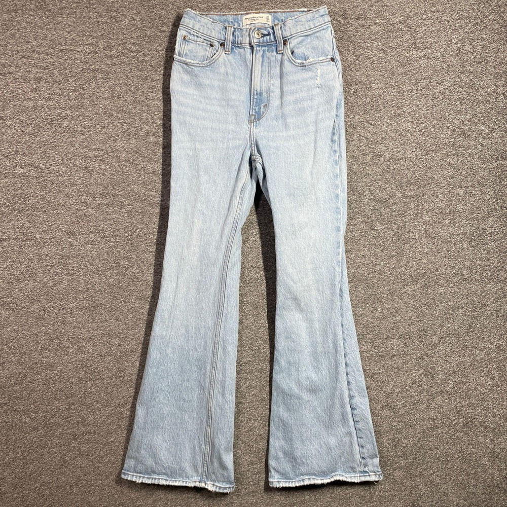 Abercrombie & Fitch Jeans The Vintage Flare High Rise Size 24/00S Light Wash